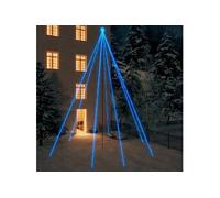 vidaXL Sapin de Noël à LED Int/Extérieur 1300 LED bleu 8 m, cascade de Noël, lumière de Noël extérieure, lumières de Noël 328764