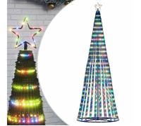 Sapin de Noël à LED - vidaXL - 475 LED - Multicolore - 247 cm - 8 effets lumineux - Usage intérieur et extérieur