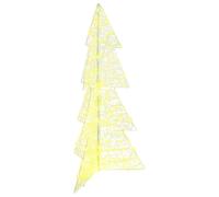 Sapin de Noël Acrylique Décoration moderne Ornement LED USB fête Table vidaXL vi