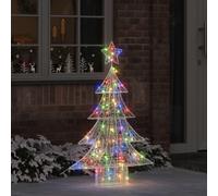 Vidaxl Sapin De Noël Avec 100 Led Blanc Froid 120 Cm Acrylique
