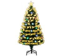 Sapin de Noël Artificial de 120 x 60 x 30 cm avec 8 Modes d'éclairage Moderne en PVC Vert 20_0018862