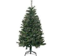 HOMCOM Sapin Arbre de Noël Artificiel 150 cm 665 Branches + Support Pied Vert