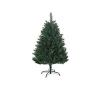 HOMCOM Sapin de Noël Artificiel 120H cm 305 Branches avec Pied Croix Acier Amovible - Vert