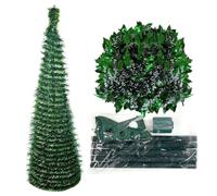 Sapin de Noël artificiel - 1,5 m - Décoration de festival d'arrière-cour - Sapin de Noël artificiel pliable pour la saison des vacances d'hiver - Décoration d'intérieur, porche, cour, salle de classe