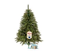 Sapin de Noël Artificiel 180 cm, épicéa du Caucase Dense avec Pied SPRINGOS | Épicéa du Caucase aux branches bien denses en PVC, hauteur 180 cm, largeur 100 cm, montage simple et support pliable inclus