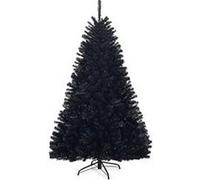 Sapin de noël artificiel 180cm aiguilles en pvc avec support en métal pliable 1036 pointes de branche G