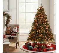 Sapin de Noël Artificiel 180CM - RELAX4LIFE - Lumières 370 RGB - 11 Couleurs de Lumières - Contrôle Bluetooth et Télécommande