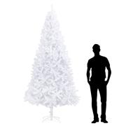 vidaXL Sapin de Noël artificiel 400 cm Blanc Blanc