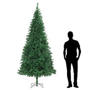 Sapin de Noël Artificiel 300 cm Blanc Arbre Décoration Salon Maison vidaXL