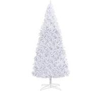 vidaXL Sapin de Noël artificiel 400 cm Blanc Blanc