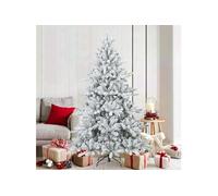 Sapin de Noël artificiel à branches pliantes, duveteux de neige, Salon, Sapin de Noël moderne, Artificiel 42019328