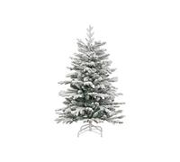 vidaXL Sapin de Noël artificiel à charnières 150 cm avec neige floquée Blanc G