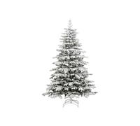vidaXL Sapin de Noël artificiel à charnières avec neige floquée 180 cm