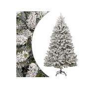vidaXL Sapin de Noël artificiel à charnières avec neige floquée 300 cm 357797