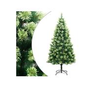 Sapin de Noël Artificiel à Charnières avec Support, Arbre de Noël, Décoration de Vacances Fête Intérieur Extérieur, Moderne, 240 cm