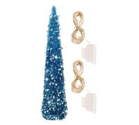 Sapin de Noël Artificiel | Arbre Étincelant à Paillettes avec Lumières LED Lumineuses - Décoration de 1.5m pour la Décoration en Intérieur, de la Chambre, du Bureau, du Porche, en Extérieur et