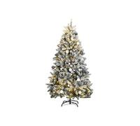 vidaXL Sapin de Noël artificiel articulé 300 LED et boules 300 cm