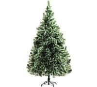 HOMCOM Arbre de Noël Artificiel scène de Neige Ø 100 x 210H cm 968 Réplique d'une Branche d'épine Nordmann Grand Réalisme