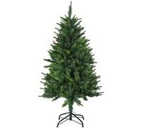 HOMCOM Sapin de Noël artificiel 120 cm 310 branches – Socle pliable en acier – Vert