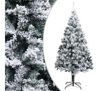 Sapin de Noël artificiel avec Flocons de Neige 240 cm PVC Arbre Jardin vidaXL