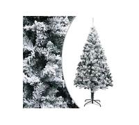 vidaXL Sapin de Noël artificiel avec neige floquée Vert 240 cm PVC 320966