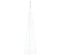 Sapin de Noël Artificiel avec LED, Arbre de Noël Artificiel Cône Lumineux décoratif à LED Acrylique Blanc Froid 90 cm