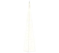 Sapin de Noël Artificiel avec LED, Arbre de Noël Artificiel Cône Lumineux décoratif à LED Acrylique Blanc Chaud 90 cm