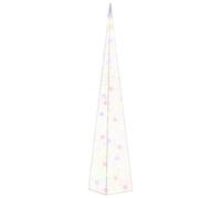 Sapin de Noël Artificiel avec LED, Arbre de Noël Artificiel Cône Lumineux décoratif à LED Acrylique Multicolore 120 cm