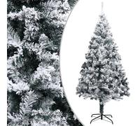 Sapin de Noël Artificiel avec Neige Floquée Vert PVC Acier 400 cm Arbre vidaXL