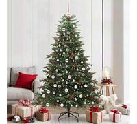 vidaXL Sapin de Noël artificiel Vert 150 cm PVC, métal et plastique