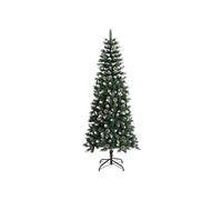 Sapin de Noël Artificiel avec Support Arbre de Noël Décoration de Vacances Ornement de Noël Décoration de Fête Salon Intérieur Vert 180 cm PVC