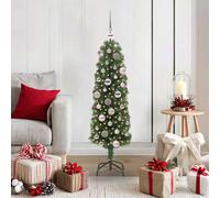 Sapin de Noël artificiel avec support PVC et acier et plastique Arbre vidaXL vid