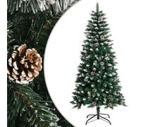 Sapin de Noël Artificiel avec Support Vert 120 cm PVC Décoration Arbre vidaXL