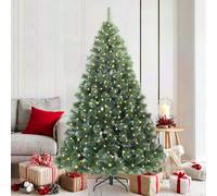 Sapin de Noël artificiel avec support Vert PE et PVC Décoration festive vidaXL v
