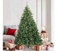 Sapin de Noël artificiel avec support Vert PE et PVC Décoration festive vidaXL v