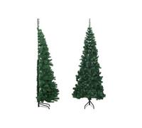 vidaXL Sapin de Noël artificiel d'angle Vert 210 cm PVC