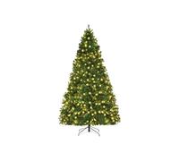 Sapin de Noël Artificiel de 1,5 à 3 m, Sapin de Noël entièrement floqué de Neige et illuminé avec 2084 Branches. Simulation élevée, Robuste et Stable.(A,120CM=4FT)