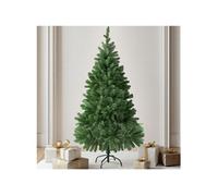 Sapin de Noël artificiel en PVC 140 cm naturel vert avec 470 branches