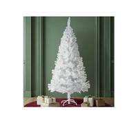 Sapin de Noël artificiel en PVC naturel et blanc