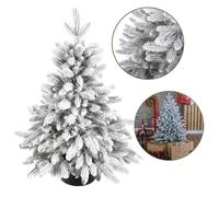 Sapin de Noël artificiel épicéa scandinave enneigé PE 100% en pot 80cm