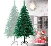 Sapin de Noël Artificiel - HENGMEI - 180cm - PVC - Support en métal - Ignifuge et non allergène
