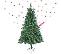 Sapin de Noël Artificiel - HENGMEI - 210cm - PVC - Support en métal - Neigeux