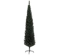 HOMCOM Sapin de Noël Artificiel 195 cm Arbre de Noël Base en Acier Vert | 390 Branches Épines, Décoration de Noël Effet Réaliste