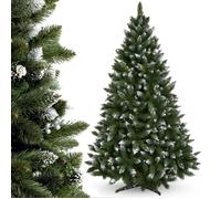 Sapin de Noël artificiel KADAX avec pneus rouges, en PVC, pin, 220 cm