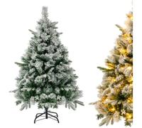 Sapin de Noël Artificiel Lumineux - RELAX4LIFE- 135CM - 150 Lumières LED Blanc Chaud - 384 Branches - Structure Automatique