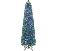 Sapin de Noël Artificiel Lumineux - RELAX4LIFE - 150CM - Fibres Optiques Colorées - 361 Branches - Support en Métal Pliable