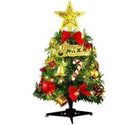 Sapin de Noel Artificiel Mini Arbre de Noël et Lumières de Corde de Fil de 2M/2,18 Verges ODIPIE