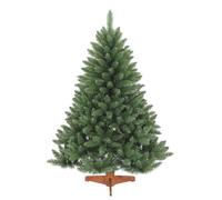 Sapin de Noël Artificiel Nordmann avec Pied en Bois, 150 cm, 458 Branches PVC