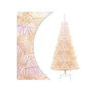 Sapin de Noël artificiel pointes iridescentes Blanc 240 cm PVC