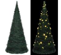 vidaXL Sapin de Noël Artificiel Pré-éclairé avec Guirlandes, Arbre de Noël avec LED, Décoration de Vacances, Ornement de 321525
